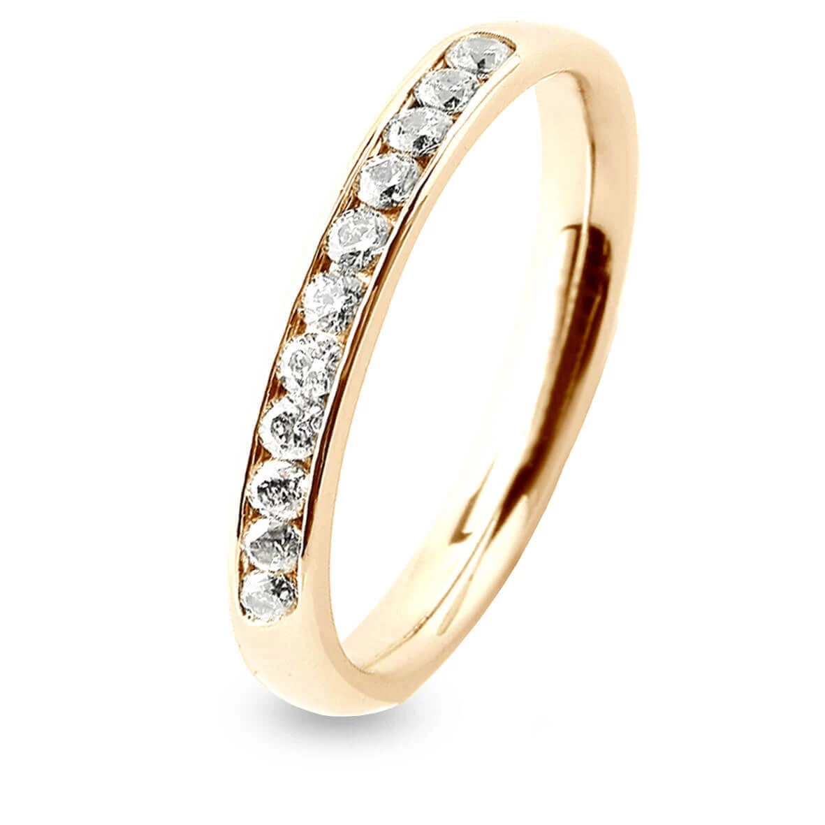 Alliance 11 Diamants Prestige Serti Rail 0.24 Ct En Or Jaune - - Crystelle 1 Alliance 11 Diamants Prestige Serti Rail 0.24 Ct En Or Jaune - - Crystelle