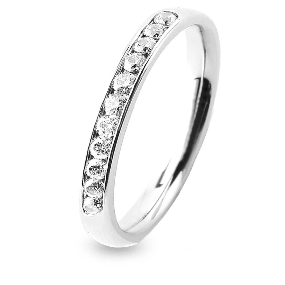 Alliance 11 Diamants Prestige Serti Rail 0.24 Ct En Or Jaune - - Crystelle 3 Alliance 11 Diamants Prestige Serti Rail 0.24 Ct En Or Jaune - - Crystelle – Image 3