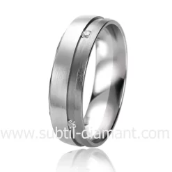 Alliance B. & White 5.5 Mm 6 Mm Or Blanc Diamant - Kathy -06307