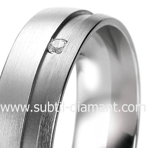 Alliance B. & White 5.5 Mm 6 Mm Or Blanc Diamant - Kathy -06307 2 Alliance B. & White 5.5 Mm 6 Mm Or Blanc Diamant - Kathy -06307 – Image 2