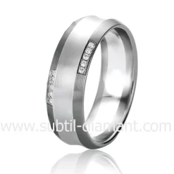 Alliance B. & White 6.5 Mm 6.5 Mm Or Et Ruthenium Diamant - Mylie -06317