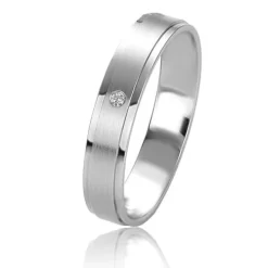 Alliance Basic Light 4 Mm4 Mm Platine 950 Diamant Alexandra - 05617PT
