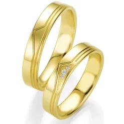 Alliance Basic Light II 4.5 Mm 4.5 Mm Or Jaune Diamant - Love -04209 -Hamilton Magasin ori alliance basic light ii 4 5 mm 4 5 mm or jaune diamant love 04209 14359 21401