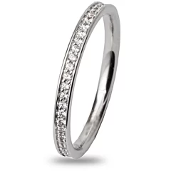 Alliance Demi-tour Rail Grain Fifty 0.15ct En Or Blanc - Tiffany