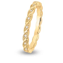 Alliance Diamant Demi Tour EPI FOREVER Or Jaune - 0.05 Ct - Kariane - 1704.0005J