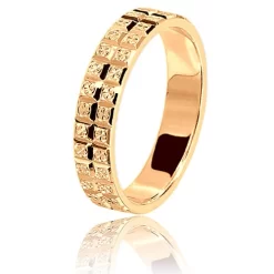 Alliance Dominica 4 Mm En Or Jaune - Diana - DOMINICA4J