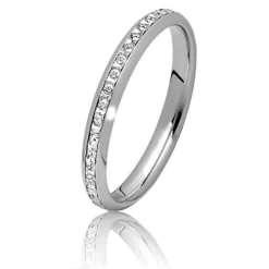 Alliance Grenade 2.5 Mm En Or Blanc - Tallulah - GRENADE25G