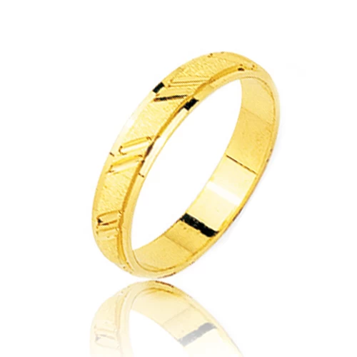 Alliance Or MUGUET En Or Jaune 3.5 Mm Aurèlie - MUGUET-M35JB 1 Alliance Or MUGUET En Or Jaune 3.5 Mm Aurèlie - MUGUET-M35JB