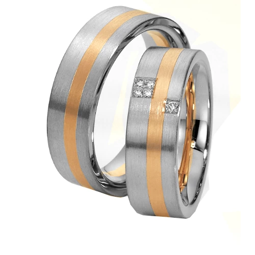 Alliance Pas De Deux 7 Mm En 2 Ors 7 Mm "Pas De Deux" Hermione - 81304 2 Alliance Pas De Deux 7 Mm En 2 Ors 7 Mm "Pas De Deux" Hermione - 81304 – Image 2