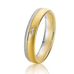 Alliance Rainbow 4.5 Mm 4.5 Mm 2 Ors Diamant - Orléanne - 06229