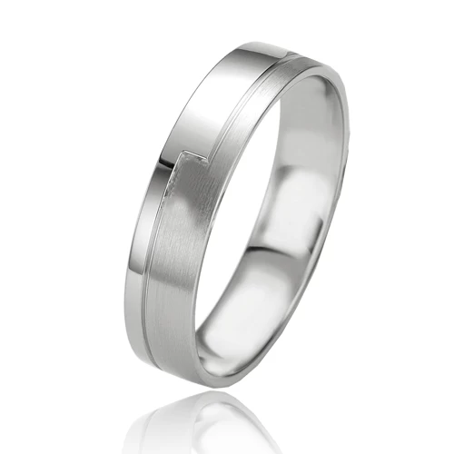 Alliance Slimline 4.5 Mm 4.5 Mm Platine 950 - Myra - 07140PT 1 Alliance Slimline 4.5 Mm 4.5 Mm Platine 950 - Myra - 07140PT