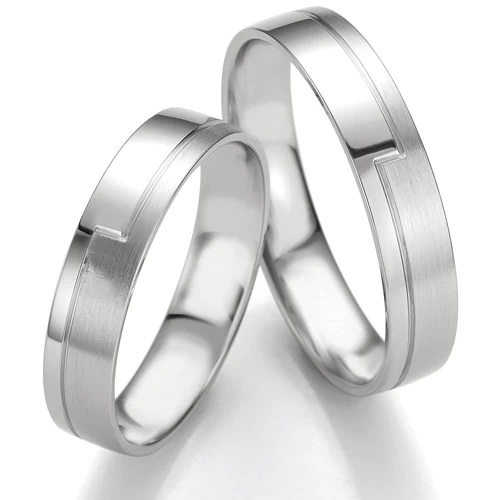 Alliance Slimline 4.5 Mm 4.5 Mm Platine 950 - Myra - 07140PT 2 Alliance Slimline 4.5 Mm 4.5 Mm Platine 950 - Myra - 07140PT – Image 2