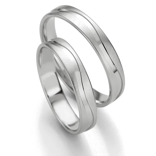 Alliance Slimline 4 Mm 4 Mm Platine 950 - Kélia - 07132PT 2 Alliance Slimline 4 Mm 4 Mm Platine 950 - Kélia - 07132PT – Image 2