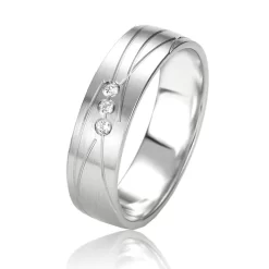 Alliance SMARTLINE 5.5 Mm Or Blanc Diamant Délia - 07083