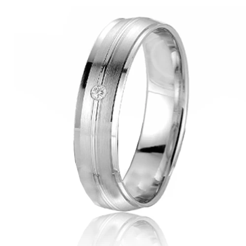 Alliance SMARTLINE 5 Mm Platine 950 Diamant Eshana - 07035PT 1 Alliance SMARTLINE 5 Mm Platine 950 Diamant Eshana - 07035PT