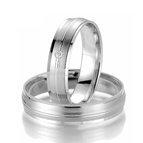 Alliance SMARTLINE 5 Mm Platine 950 Diamant Eshana - 07035PT 2 Alliance SMARTLINE 5 Mm Platine 950 Diamant Eshana - 07035PT – Image 2