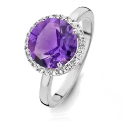 Bague Améthyste Et Diamants One More - Etna 0.16 Ct - Etna 053652BA