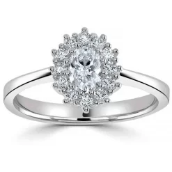 Domino Bague De Fiançailles Accompagnée - Diamant Crée En Laboratoire 0.50 Ct Marjorie - RC79-DS