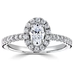 Domino Bague De Fiançailles Accompagnée - Diamant Crée En Laboratoire 0.50 Ct Salome - RC2028-DS