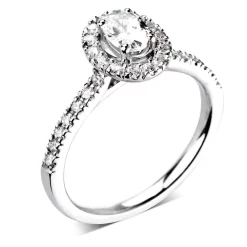 Domino Bague De Fiançailles Accompagnée - Diamant Crée En Laboratoire 0.50 Ct Salome - RC2028-DS -Hamilton Magasin ori bague de fiancailles accompagnee diamant cree en laboratoire 0 50 ct salome rc2028 ds 38485 52829