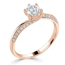 Domino Bague De Fiançailles Accompagnées Luna 0.30 Ct - R1-1273 -Hamilton Magasin ori bague de fiancailles accompagnees luna 0 30 ct r1 1273 37349 49510