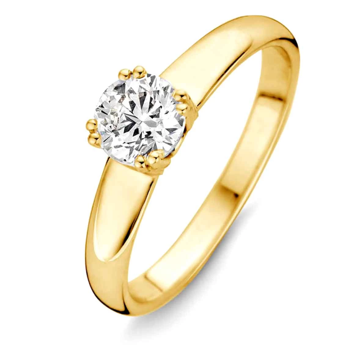 Bague Diamant B*Diamond 0.60 Carat En Or Jaune - 91CC55A- 1 Bague Diamant B*Diamond 0.60 Carat En Or Jaune - 91CC55A-