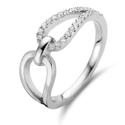 Bague En Argent Sertie De Zirconium Naiomy Silver Silver - Femme - Elena - N2D51