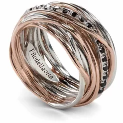 Bague Filodellavita Classic 13 Fils En Or Et Argent Eternelle - 10 Mm - AN13ARBN