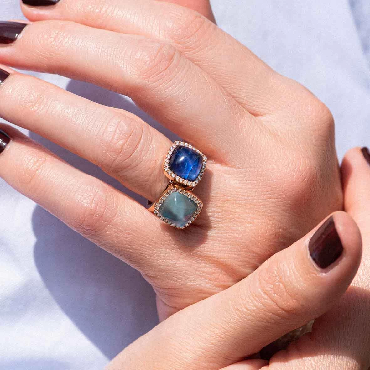 Bague Quartz Et Sugilite Sur Nacre One More - Pantelleria 0.14 Ct - Pantelleria 062250B1 4 Bague Quartz Et Sugilite Sur Nacre One More - Pantelleria 0.14 Ct - Pantelleria 062250B1 – Image 4