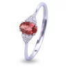Bague Rubis Et Diamants Diamant Or 18 Ct - 750/1000 - Poerava - ABOV48R-FR
