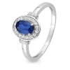 Bague Saphir En Or Blanc Diamant Rosalyn -S18.02103