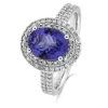 Bague Tanzanite Et Diamants 0.58 Ct Naïla - 066232SA