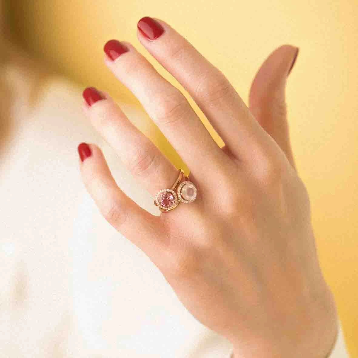 Bague Tourmaline Verte One More - Etna 0.1 Ct - Etna 050505QA 3 Bague Tourmaline Verte One More - Etna 0.1 Ct - Etna 050505QA – Image 3