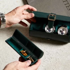 Boite Montre Wolf 1834 - British Racing Triple Watch Roll - 792941 -Hamilton Magasin ori boite montre wolf 1834 british racing triple watch roll 792941 40962 57790