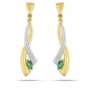 Boucles D'oreille émeraude Kazuko-GL304BE