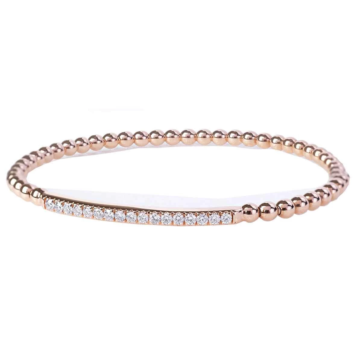 Bracelet Diamants Cognacs Extensible 0.4 Ct G-VS En Or Blanc - - BR1845R-FR-BLANC 3 Bracelet Diamants Cognacs Extensible 0.4 Ct G-VS En Or Blanc - - BR1845R-FR-BLANC – Image 3