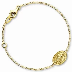 Bracelet Enfant Médaille Miraculeuse Augis En Or Jaune Isabella J7438X0000