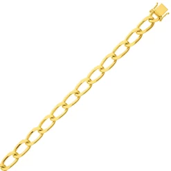 Bracelet Maille Cheval 6mm - 15.6g Or 18 Ct - 750/1000-Yasmine - 505.6