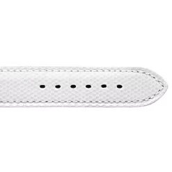 Bracelet Montre En Cuir De Chèvreau Blanc - Femme - Kathleen - 20713-05