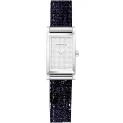 Bracelet Montre Interchangeable Mauna Loa Velours Brillant Bleu Bleu - BRAC17048A119