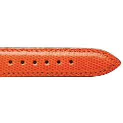 Bracelet Montre Lézard Sellier Orange Salome - 18103-22