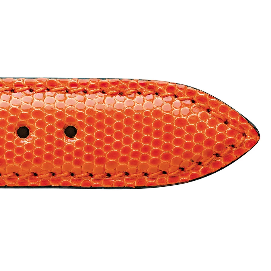 Bracelet Montre Lézard Sellier Orange Salome - 18103-22 2 Bracelet Montre Lézard Sellier Orange Salome - 18103-22 – Image 2