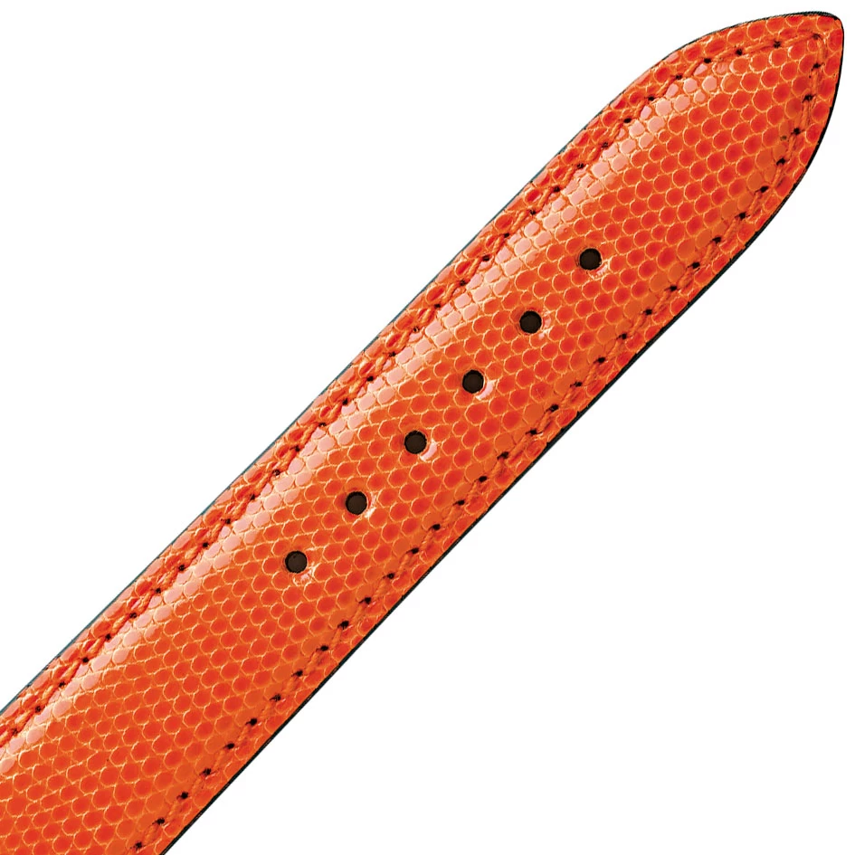 Bracelet Montre Lézard Sellier Orange Salome - 18103-22 3 Bracelet Montre Lézard Sellier Orange Salome - 18103-22 – Image 3