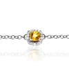 Bracelet One More Saphir Jaune Et Diamants 0.11 Ct - Salina -047571JA
