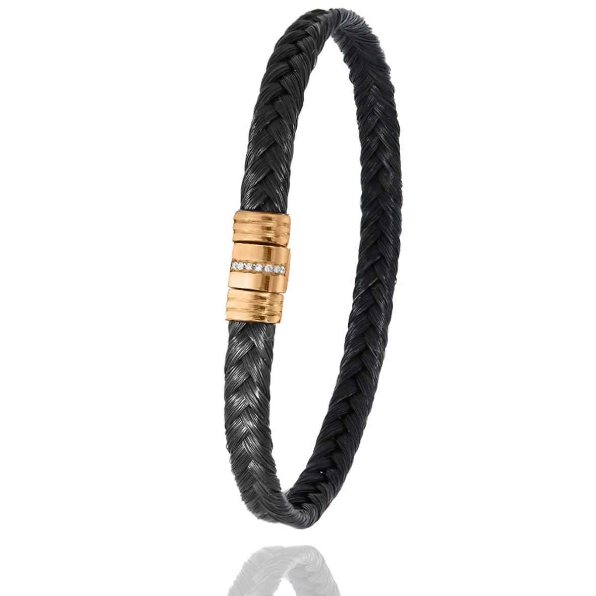 Bracelet Poil De Girafe Fermoir Or Et Diamant En Poil De Girafe Acier Et Diamant 5gr Ayumi - 608-1LTGIORrose 1 Bracelet Poil De Girafe Fermoir Or Et Diamant En Poil De Girafe Acier Et Diamant 5gr Ayumi - 608-1LTGIORrose