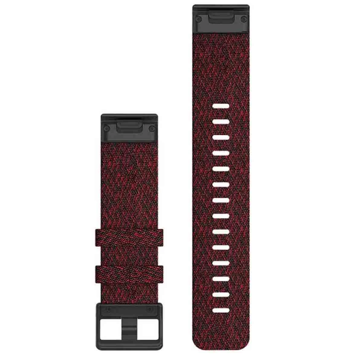Bracelet QuickFit® 22 Mm Nylon Rouge Chiné - Garmin - 010-12863-06 2 Bracelet QuickFit® 22 Mm Nylon Rouge Chiné - Garmin - 010-12863-06 – Image 2