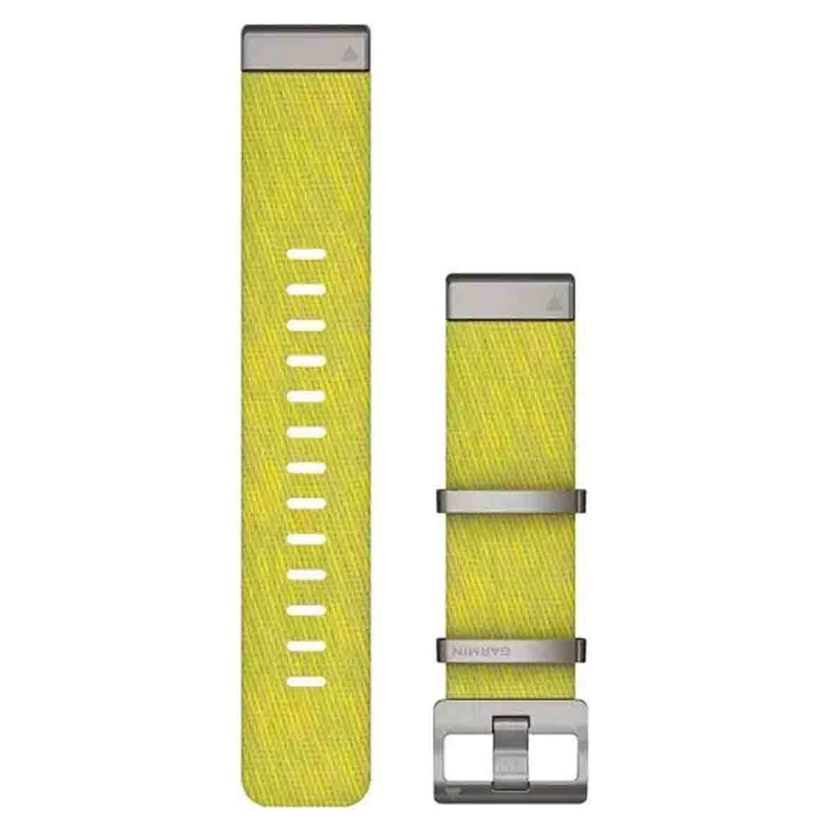 Bracelet QuickFit® 22 Mm Nylon Tissé Jaune, Vert - Garmin - 010-12738-23 1 Bracelet QuickFit® 22 Mm Nylon Tissé Jaune, Vert - Garmin - 010-12738-23