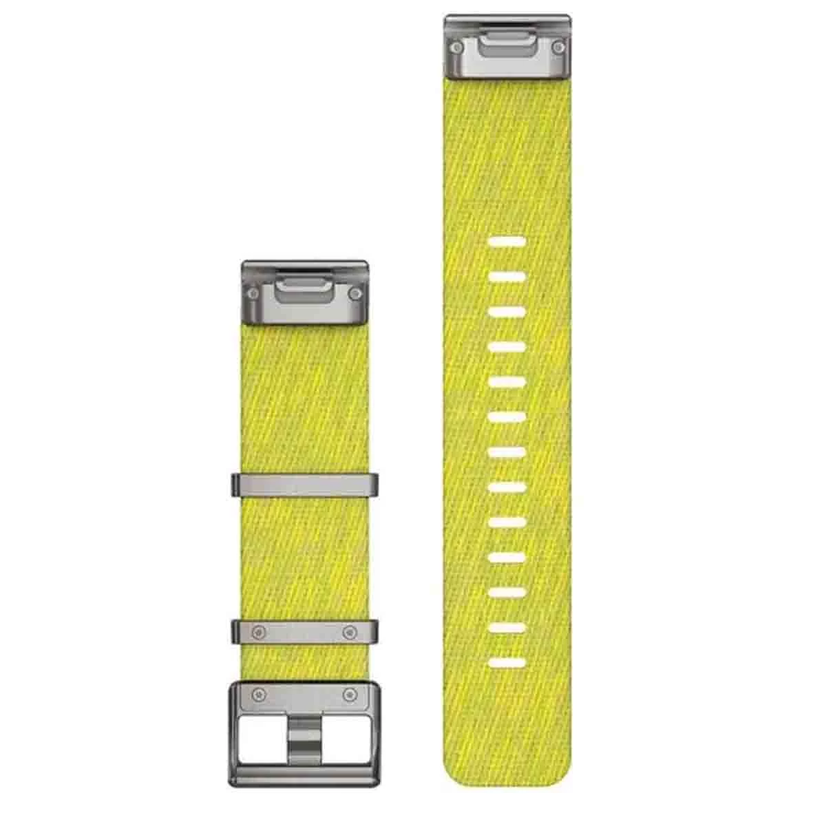 Bracelet QuickFit® 22 Mm Nylon Tissé Jaune, Vert - Garmin - 010-12738-23 2 Bracelet QuickFit® 22 Mm Nylon Tissé Jaune, Vert - Garmin - 010-12738-23 – Image 2