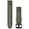 Bracelet QuickFit, 22mm, Silicone, Vert Moss / Graphite - Garmin - 010-13280-07