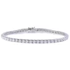 Bracelet Tennis Diamants 3.85 Ct Diamant Blanc G-VS En Or Blanc - - BR1729B-FR